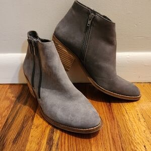 Sole Society Charcoal Ankle Booties